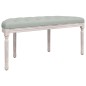 vidaXL Banco de terciopelo gris claro 110,5x45x49 cm vidaXL Banco de terciopelo gris claro 110,5x45x49 cm