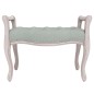 vidaXL Banco de terciopelo gris claro 80x45x60 cm