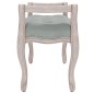 vidaXL Banco de terciopelo gris claro 80x45x60 cm
