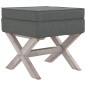 vidaXL Taburete con almacenaje tela gris oscuro 45x45x49 cm vidaXL Taburete con almacenaje tela gris oscuro 45x45x49 cm