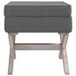 vidaXL Taburete con almacenaje tela gris oscuro 45x45x49 cm vidaXL Taburete con almacenaje tela gris oscuro 45x45x49 cm