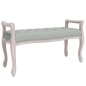 vidaXL Banco de terciopelo gris claro 110x45x60 cm vidaXL Banco de terciopelo gris claro 110x45x60 cm