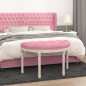 vidaXL Banco de terciopelo rosa 81,5x41x49 cm vidaXL Banco de terciopelo rosa 81,5x41x49 cm