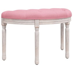 vidaXL Banco de terciopelo rosa 81,5x41x49 cm