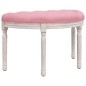 vidaXL Banco de terciopelo rosa 81,5x41x49 cm vidaXL Banco de terciopelo rosa 81,5x41x49 cm