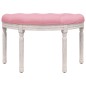 vidaXL Banco de terciopelo rosa 81,5x41x49 cm vidaXL Banco de terciopelo rosa 81,5x41x49 cm
