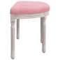 vidaXL Banco de terciopelo rosa 81,5x41x49 cm vidaXL Banco de terciopelo rosa 81,5x41x49 cm
