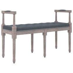 vidaXL Banco de terciopelo gris oscuro 110x40x70 cm