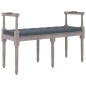 vidaXL Banco de terciopelo gris oscuro 110x40x70 cm vidaXL Banco de terciopelo gris oscuro 110x40x70 cm