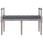 vidaXL Banco de terciopelo gris oscuro 110x40x70 cm vidaXL Banco de terciopelo gris oscuro 110x40x70 cm