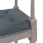 vidaXL Banco de terciopelo gris oscuro 110x40x70 cm vidaXL Banco de terciopelo gris oscuro 110x40x70 cm