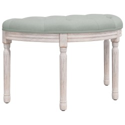 vidaXL Banco de terciopelo gris claro 81,5x41x49 cm