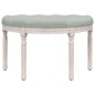 vidaXL Banco de terciopelo gris claro 81,5x41x49 cm vidaXL Banco de terciopelo gris claro 81,5x41x49 cm