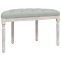 vidaXL Banco de terciopelo gris claro 81,5x41x49 cm vidaXL Banco de terciopelo gris claro 81,5x41x49 cm