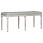 vidaXL Banco de terciopelo gris claro 110x40x49 cm vidaXL Banco de terciopelo gris claro 110x40x49 cm