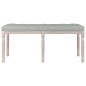 vidaXL Banco de terciopelo gris claro 110x40x49 cm vidaXL Banco de terciopelo gris claro 110x40x49 cm