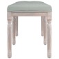 vidaXL Banco de terciopelo gris claro 110x40x49 cm vidaXL Banco de terciopelo gris claro 110x40x49 cm