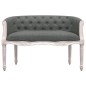 vidaXL Banco de tela gris oscuro 98x56x69 cm vidaXL Banco de tela gris oscuro 98x56x69 cm
