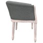 vidaXL Banco de tela gris oscuro 98x56x69 cm vidaXL Banco de tela gris oscuro 98x56x69 cm