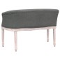 vidaXL Banco de tela gris oscuro 98x56x69 cm vidaXL Banco de tela gris oscuro 98x56x69 cm