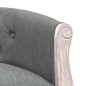vidaXL Banco de tela gris oscuro 98x56x69 cm vidaXL Banco de tela gris oscuro 98x56x69 cm