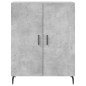 vidaXL Aparador alto madera contrachapada gris hormigón 69,5x34x180 cm vidaXL Aparador alto madera contrachapada gris hormigón 69,5x34x180 cm