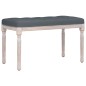 vidaXL Banco de terciopelo gris oscuro 80x40x49 cm vidaXL Banco de terciopelo gris oscuro 80x40x49 cm