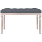 vidaXL Banco de terciopelo gris oscuro 80x40x49 cm vidaXL Banco de terciopelo gris oscuro 80x40x49 cm