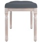 vidaXL Banco de terciopelo gris oscuro 80x40x49 cm vidaXL Banco de terciopelo gris oscuro 80x40x49 cm