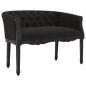 vidaXL Banco de terciopelo negro 98x56x69 cm vidaXL Banco de terciopelo negro 98x56x69 cm