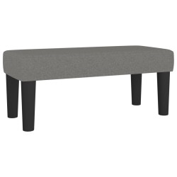 vidaXL Banco de tela gris oscuro 70x30x30 cm