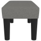 vidaXL Banco de tela gris oscuro 70x30x30 cm
