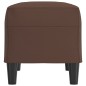 vidaXL Banco de cuero sintético marrón 70x35x41 cm