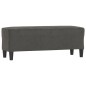 vidaXL Banco de terciopelo gris oscuro 100x35x41 cm vidaXL Banco de terciopelo gris oscuro 100x35x41 cm