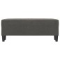 vidaXL Banco de terciopelo gris oscuro 100x35x41 cm vidaXL Banco de terciopelo gris oscuro 100x35x41 cm