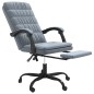 vidaXL Silla de oficina reclinable de terciopelo gris oscuro vidaXL Silla de oficina reclinable de terciopelo gris oscuro