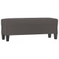vidaXL Banco de cuero sintético gris 100x35x41 cm vidaXL Banco de cuero sintético gris 100x35x41 cm