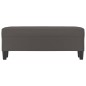 vidaXL Banco de cuero sintético gris 100x35x41 cm vidaXL Banco de cuero sintético gris 100x35x41 cm