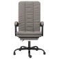 vidaXL Silla de oficina reclinable de tela gris taupé vidaXL Silla de oficina reclinable de tela gris taupé