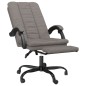 vidaXL Silla de oficina reclinable de tela gris taupé vidaXL Silla de oficina reclinable de tela gris taupé