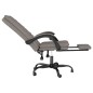 vidaXL Silla de oficina reclinable de tela gris taupé vidaXL Silla de oficina reclinable de tela gris taupé