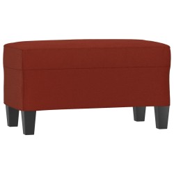 vidaXL Banco de cuero sintético rojo vino tinto 70x35x41 cm
