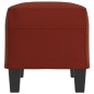 vidaXL Banco de cuero sintético rojo vino tinto 70x35x41 cm