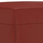 vidaXL Banco de cuero sintético rojo vino tinto 70x35x41 cm