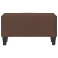 vidaXL Banco de cuero sintético marrón 70x35x41 cm vidaXL Banco de cuero sintético marrón 70x35x41 cm