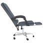 vidaXL Silla de oficina reclinable con masaje terciopelo gris oscuro vidaXL Silla de oficina reclinable con masaje terciopelo gris oscuro
