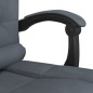 vidaXL Silla de oficina reclinable con masaje terciopelo gris oscuro vidaXL Silla de oficina reclinable con masaje terciopelo gris oscuro