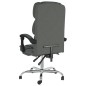 vidaXL Silla de oficina reclinable de tela gris oscuro vidaXL Silla de oficina reclinable de tela gris oscuro