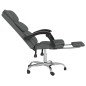 vidaXL Silla de oficina reclinable de tela gris oscuro vidaXL Silla de oficina reclinable de tela gris oscuro