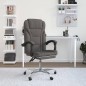 vidaXL Silla de oficina reclinable de tela gris oscuro vidaXL Silla de oficina reclinable de tela gris oscuro
